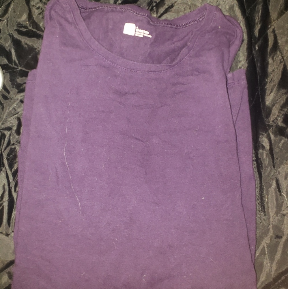 Long sleeve purple shirt